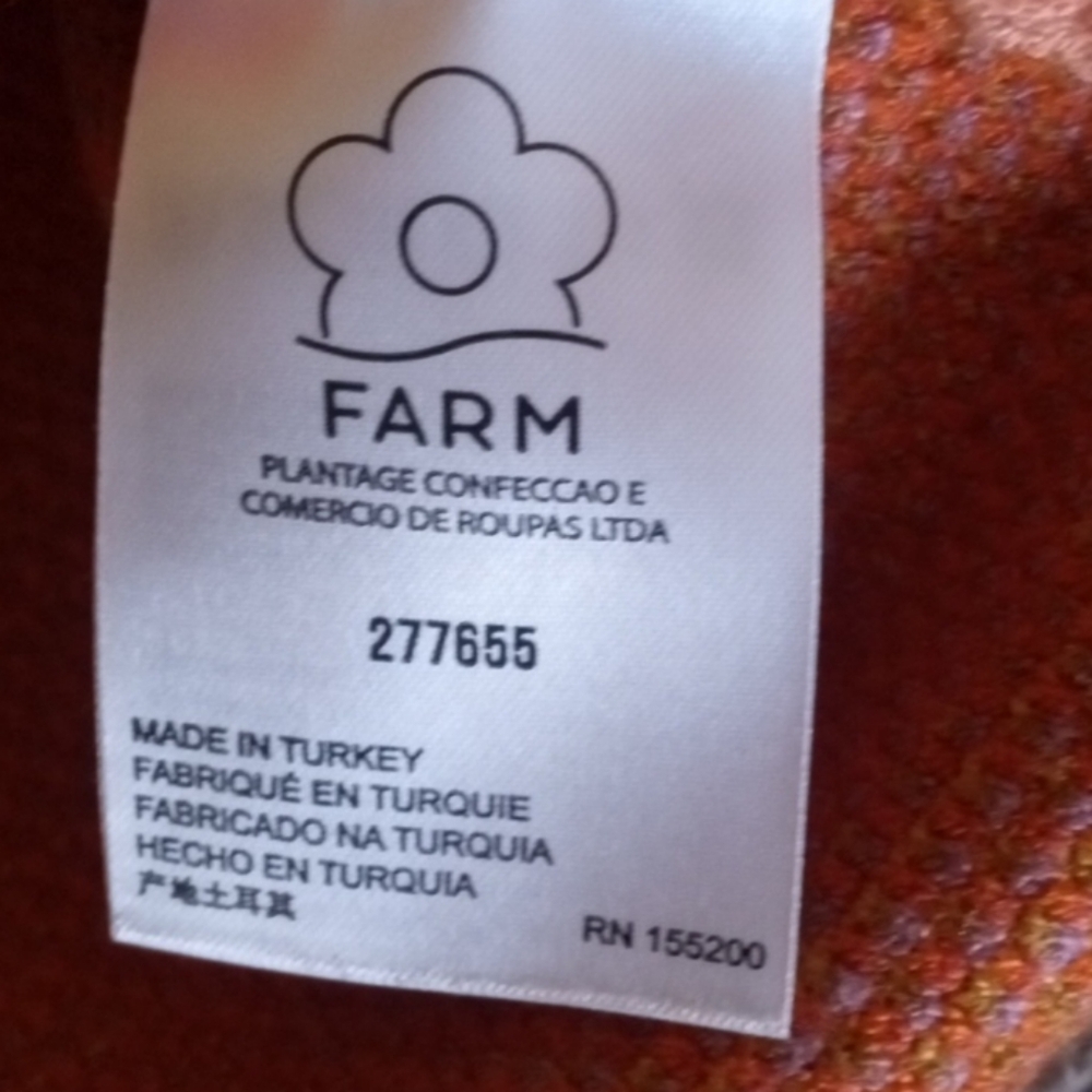 FARM Rio X Anthropologie NWT Puff Sleeve Stripe Sweater Dress - Picture 6 of 8